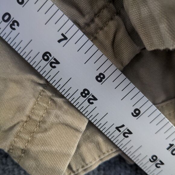 Duluth Trading co Men's Chino Shorts Tan Size 38 Cotton Blend Slash Pockets - Picture 10 of 12